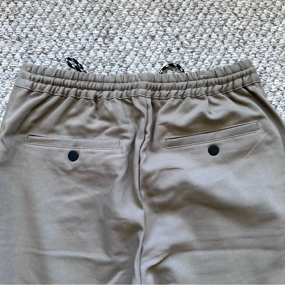 Zara men’s small pants tapered NWT tan pockets string tie waist/waist stretch - Picture 11 of 14